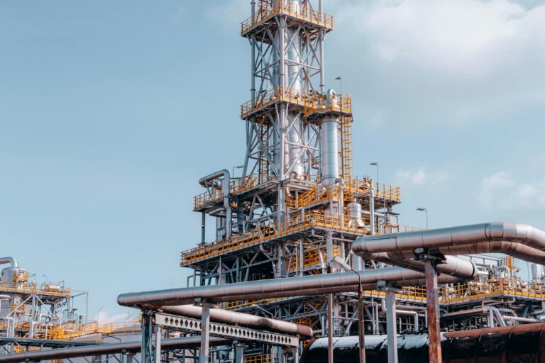 API inspector at oil refinery